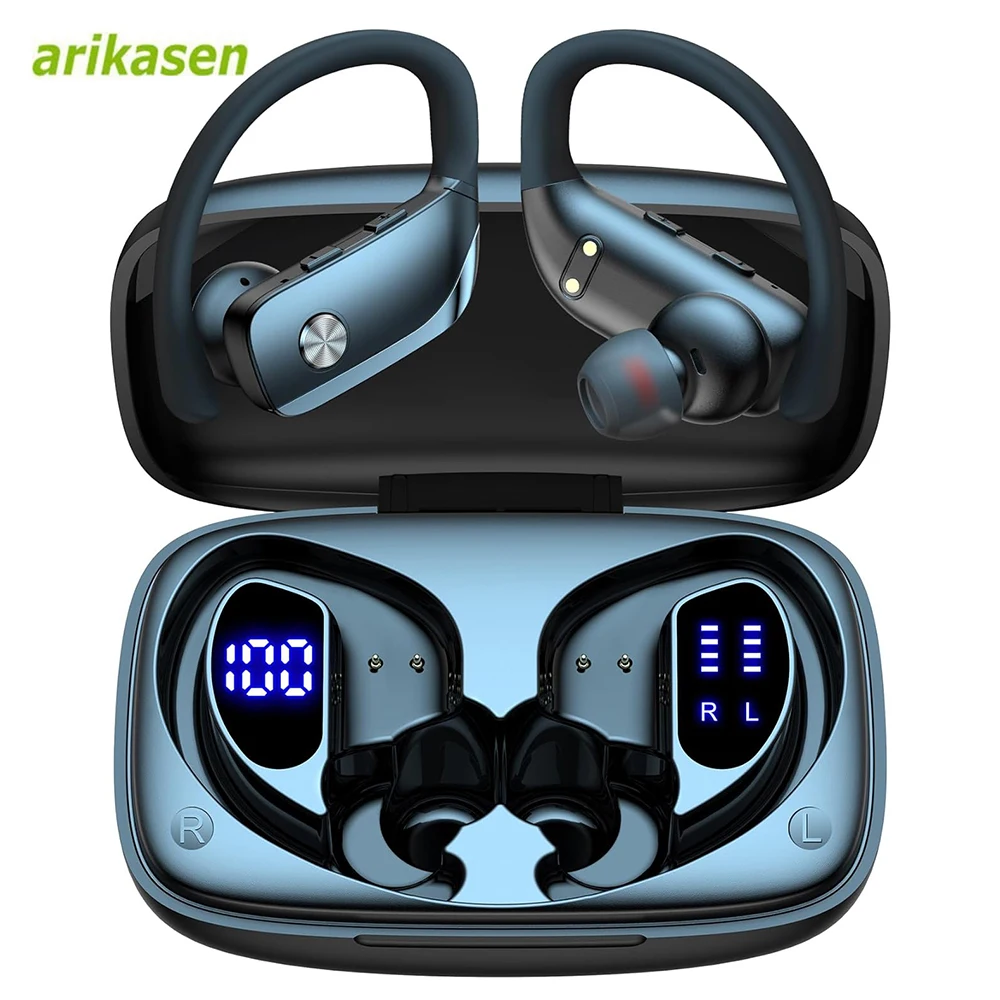 Anc Wireless Over Ear Headphones - ワイヤレスイヤホン Bluetooth ヘッドフォン 48 時間再生 LED