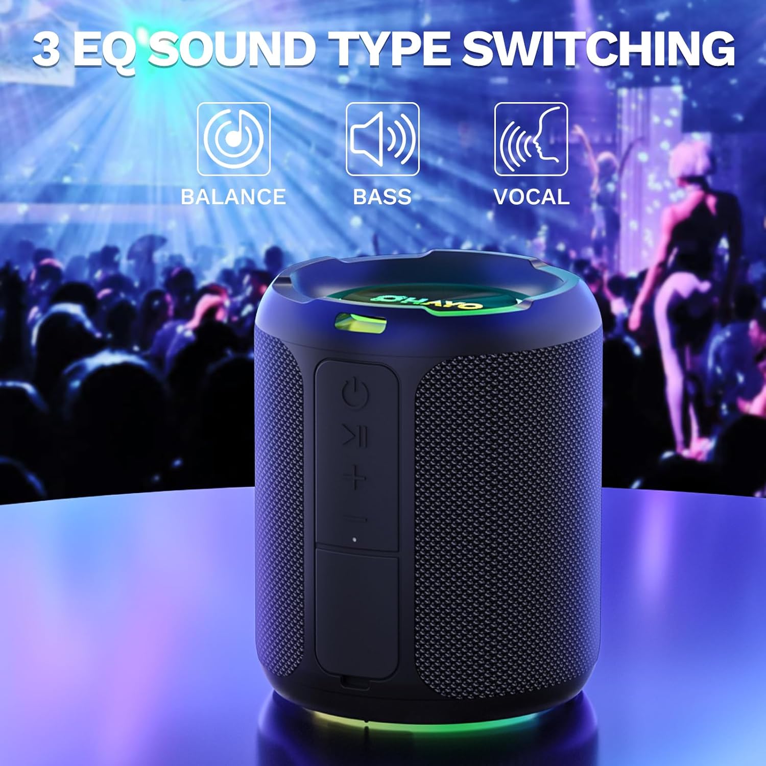 OHAYO 40W ワイヤレスポータブルBluetoothス - Portable Bluetooth Speaker Waterproof Ipx7 のレビューと価格