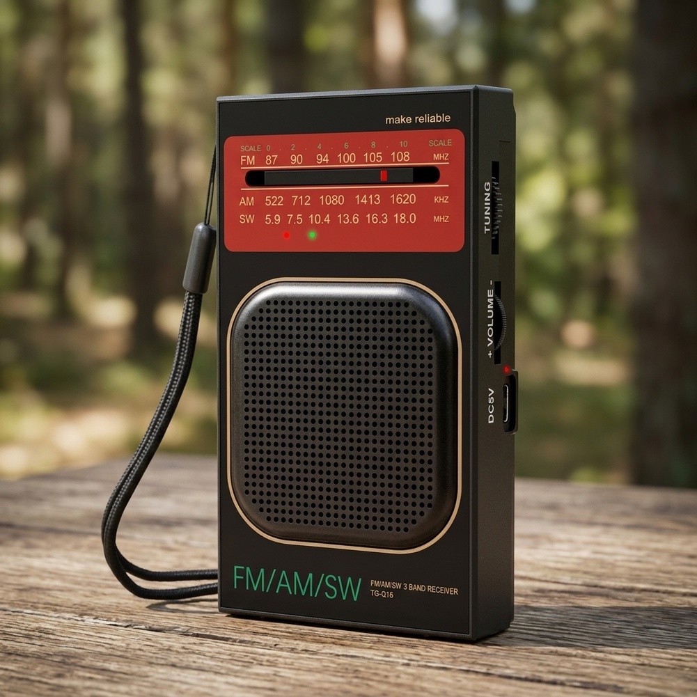 コンパクトで充電可能なFM/AM/SWラジオ。3Wスピーカー - Speakers のレビューと価格